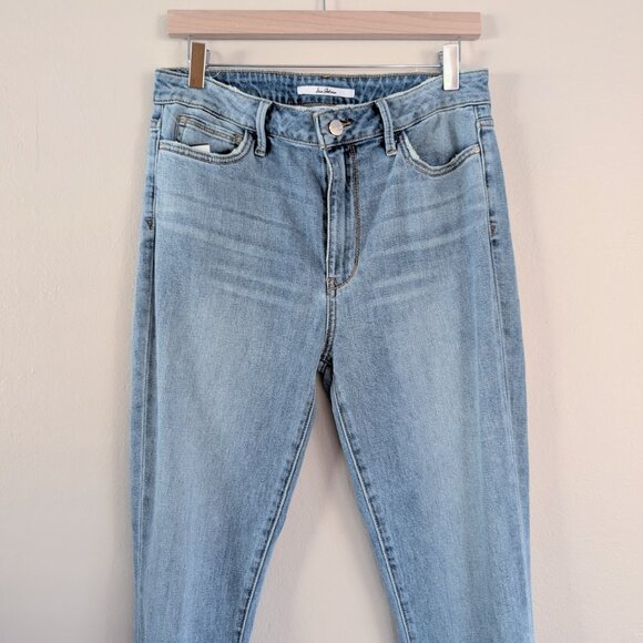 NWT Sam Edelman The Stiletto High Rise Skinny Crop Jeans Bow Detail Flirty Sz 30 - Picture 4 of 10